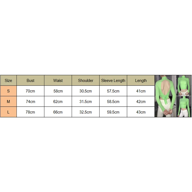2020 Womens High Collar Cropped Tops Ladies Slim Fit T Shirt Long Sleeve T-Shirts Sexy Backless Turtleneck Tees Women | Женская одежда