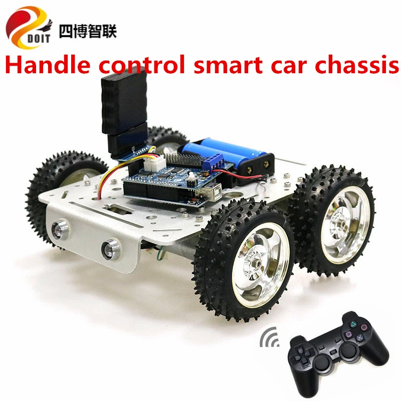 SZDOIT WIFI/Bluetooth/Управление ручкой C300 4WD умный RC робот автомобильный комплект шасси 9V