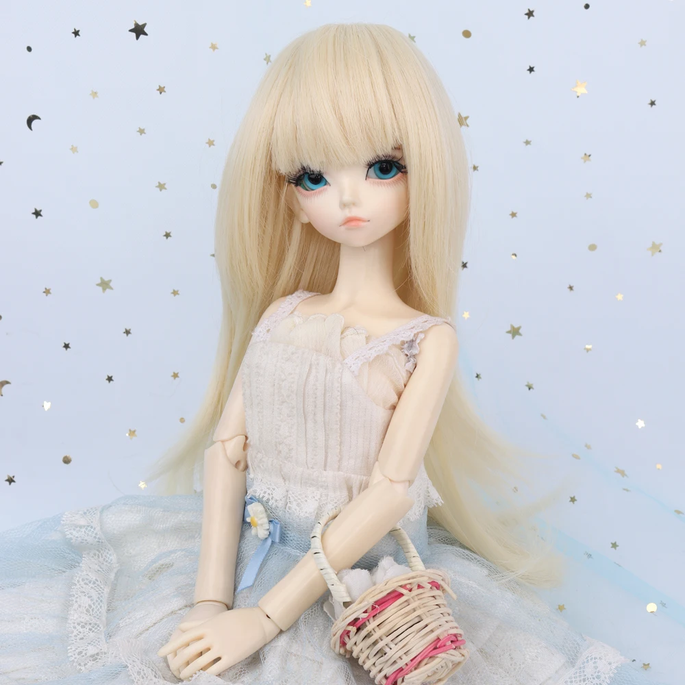 MUZIWIG 1/3 1/4 1/6 BJD кукла парик длинные синтетические вьющиеся волосы натуральный Цвет