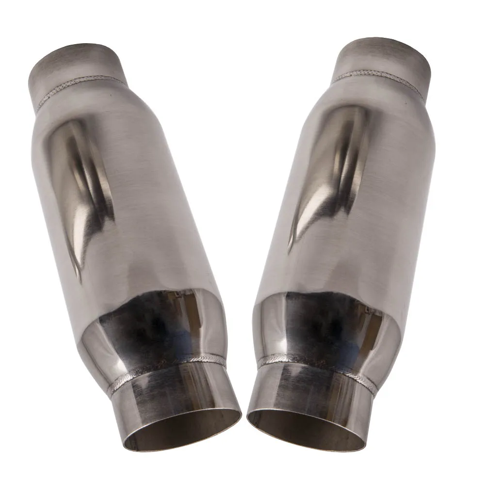 

2 шт., Универсальные выхлопные глушители 3 дюйма