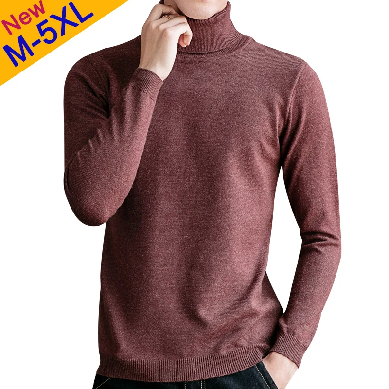 Мужской свитер с высоким горлом зеленый пуловер воротом брендовая одежда