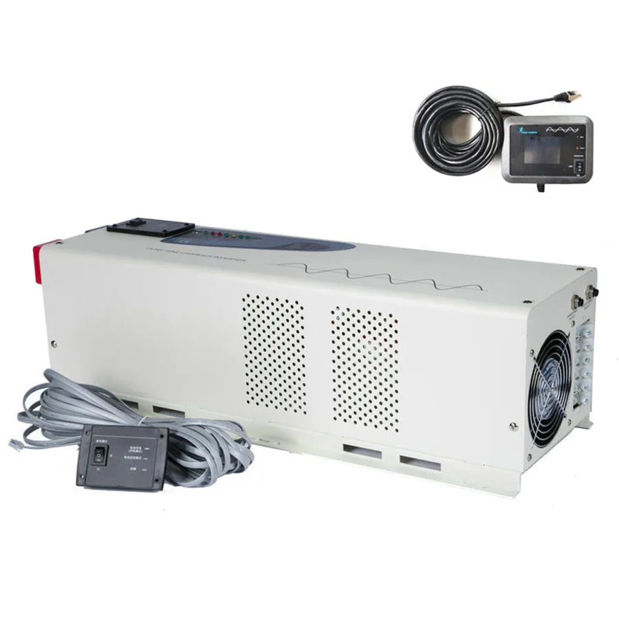 Низкочастотный Инвертор постоянного тока 5000 Вт ЖК-дисплей чистый синусоидальный