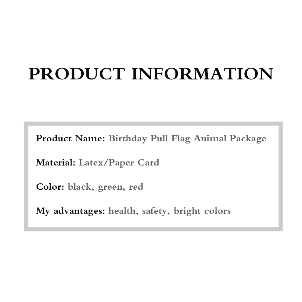Набор милых украшений с животными детский набор для украшения дня рождения
