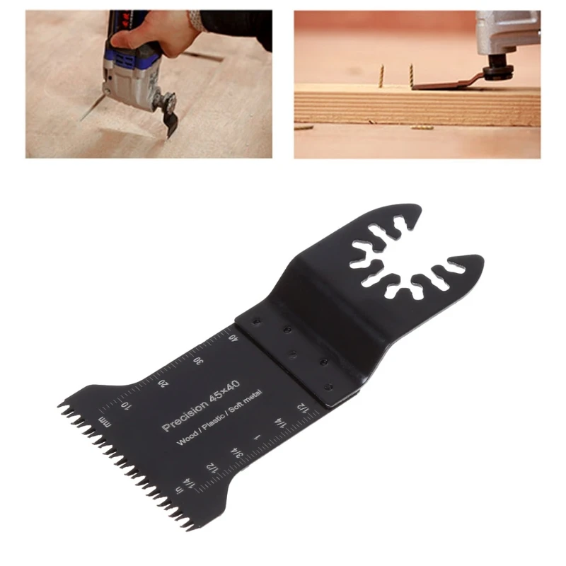

1 pc 45mm Quick Release HCS Black Oscillating Multitool Japanese Teeth Saw Blade