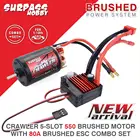 Двигатель с щеткой SURPASS HOBBY ESC 5-Slot 550 10T 12T 16T 20T с 80A ESC водонепроницаемый для tamiya Kyosho TRAXXAS WLtoys 110 RC Car