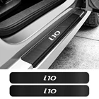 Для Hyundai i10 4 шт. двери автомобиля порог Накладка порога протектор наклейки для автомобиля Авто Углеродные волоконные наклейки автомобиля Тюнинг аксессуары