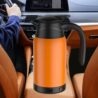 1000ml car electric kettle stainless steel real time temperature cup coffee mug travel water milk bottle for camping boat 12v24