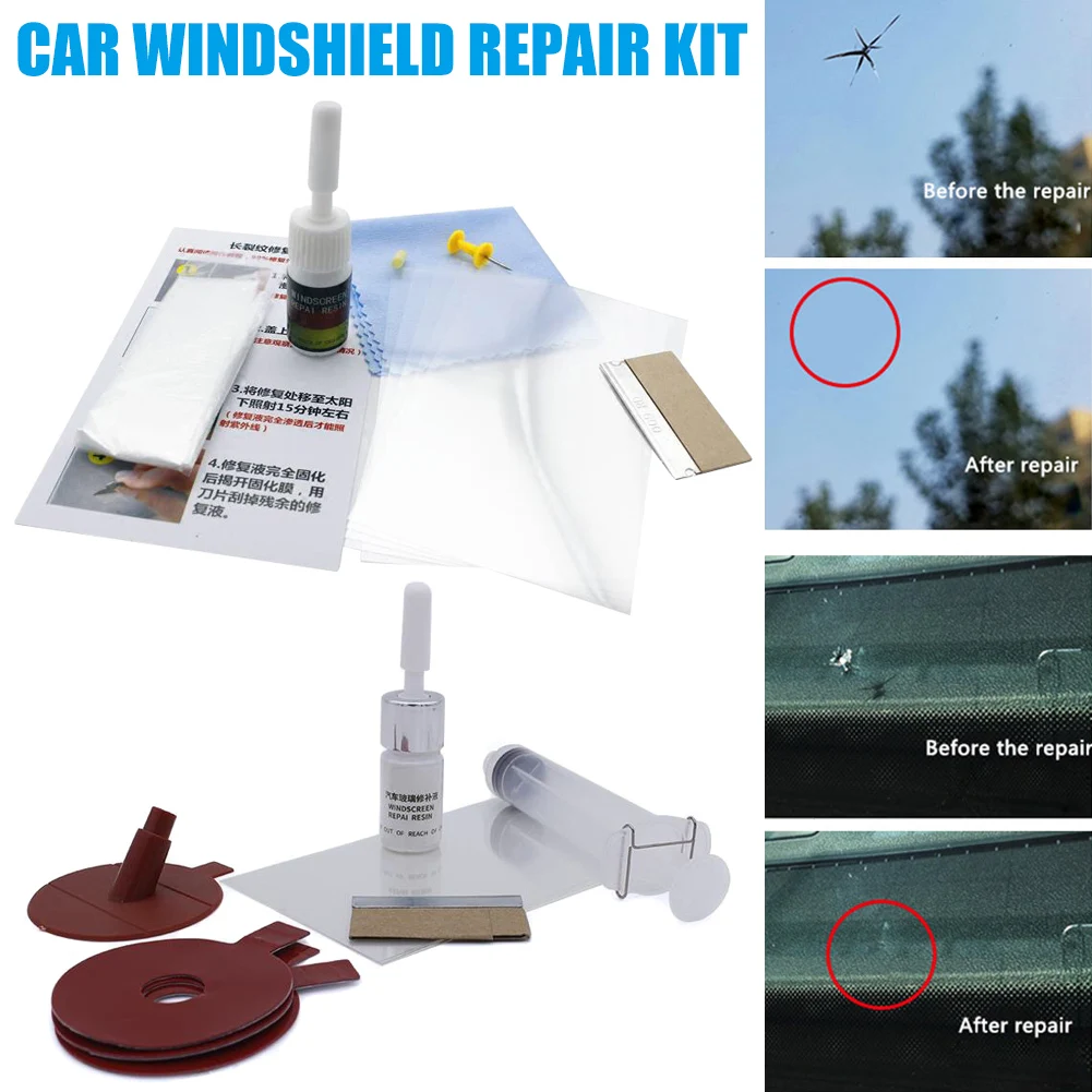 Набор для Ремонта Лобового Стекла трещина стекло смола уплотнитель