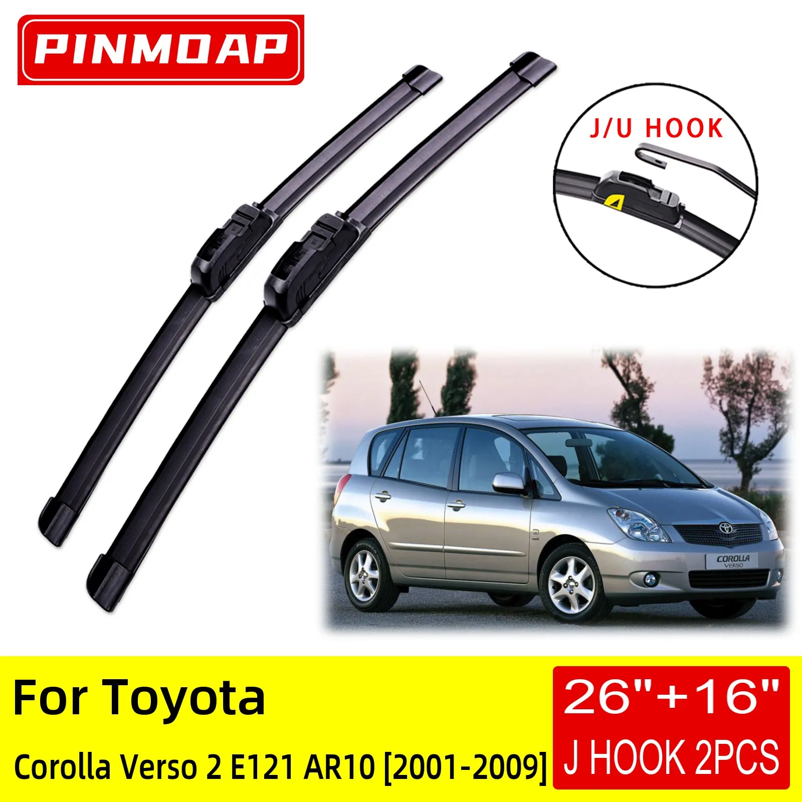Щетки стеклоочистителя для Toyota Corolla Verso 2 E121 AR10 2001 2002 2003 2004 2005 2006 | Автомобили и