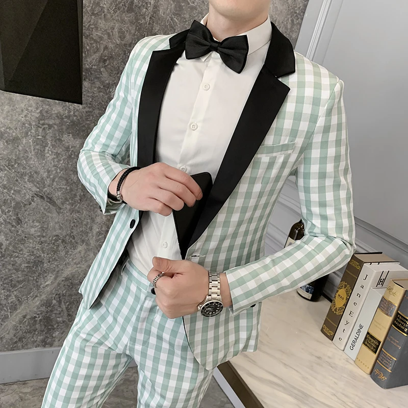 2019 Новинка осени Для мужчин с длинным рукавом Бизнес повседневный комплект