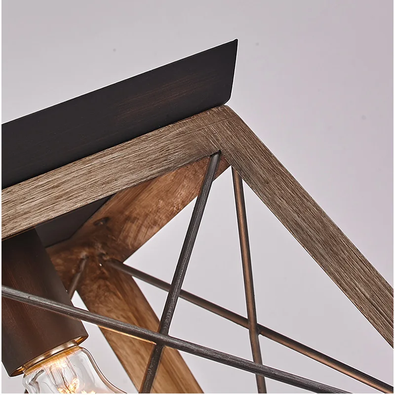 American Retro Pendant Light Industrial Vintage Iron Mini Hanging Lights For Restaurant Living Room Kitchen Bedroom Bar Club | Лампы и