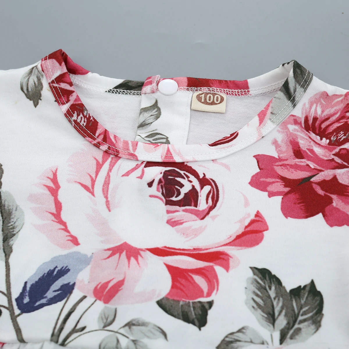 

2Pcs Toddler Girls Kids Clothes Summer Outfits Floral Ruffle Sleeve Tops Tee Shirt + Shorts Pants Set