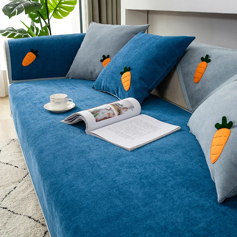 

Chenille Sofa Cover Sofa Cushion Couch Cover Modern Corner Sofa Towel Seat Pad