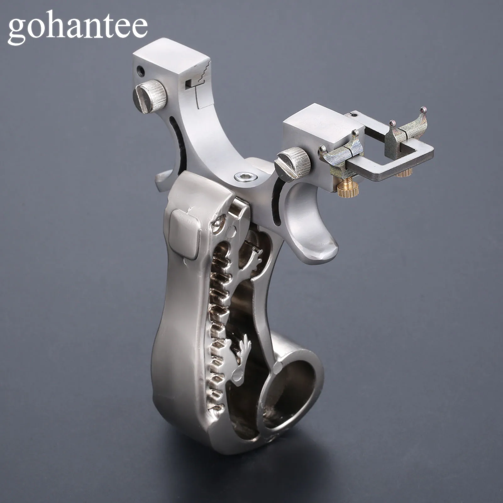 Мощная охотничья Рогатка катапульта Нержавеющая сталь с плоскими точек