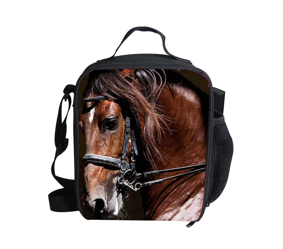 

Horse Lunch Bag Portable Bags Insulated for Boy Girls Lunch Box Women Tote Bag Thermo Cooler Picnic Food Bag