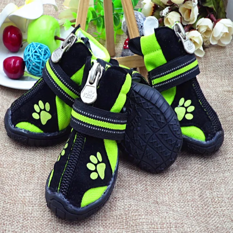 Длядомашних животных для маленьких собак большой собаки; весенне-осенние ботинки для средних собак, обувь без каблука, без шнуровки милые ботинки "лапы"