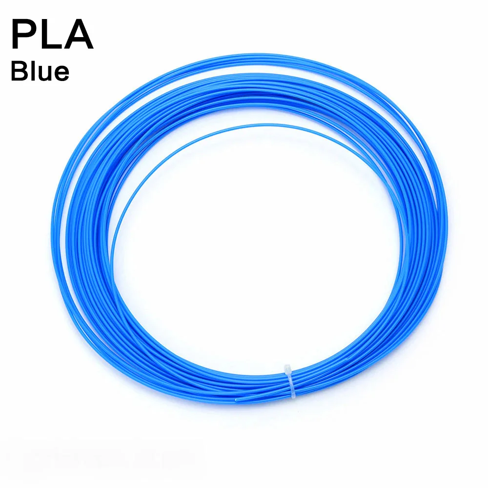 PLA-Blue Noulei 3d Ручка 10 метров блестящая PLA 1,75 мм 3d принтер нить шелковая текстура на ощупь материалы для печати 3 ручки нити - Цвет: PLA-Blue