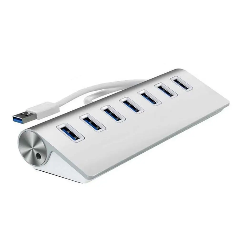 USB3.0 концентратор 7 Порты и разъёмы 5 Гбит/с высокая Скорость usb хаб разветвитель