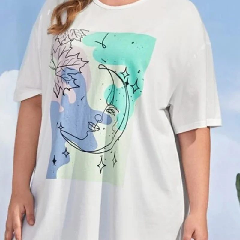 

Gray Vintage Graphic Tees Women Goth Shirt Harajuku Fashion Casual Short Sleeve T Shirt Summer Plus Size Tops 2021 Women Clothes