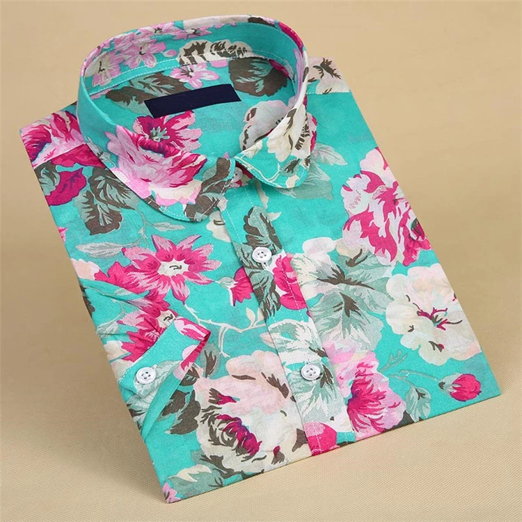 Женская блузка с коротким рукавом Dioufond белая принтом губ и цветочным в темно