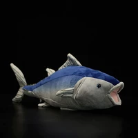 40cm long lifelike bluefin tuna stuffed animals toys sea life tuna fish plush toy gifts for kids boys girls