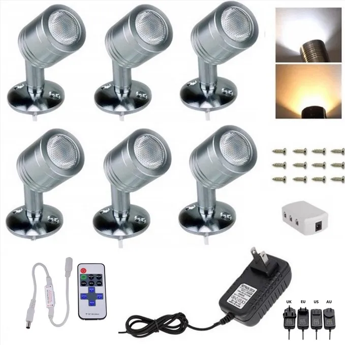 1 Вт Светодиодный прожектор точечный мини светильник потолочный регулируемый