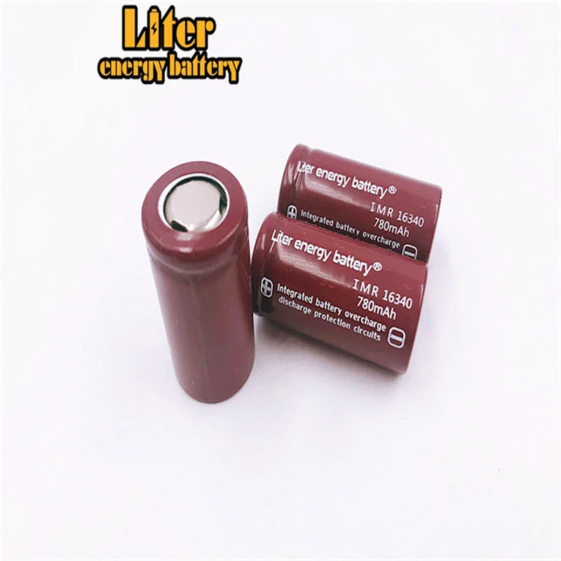 Литиевый аккумулятор Liter Energy 4 шт. литий-ионный Rcr 123 3 7 В 16340 780 мАч перезаряжаемый