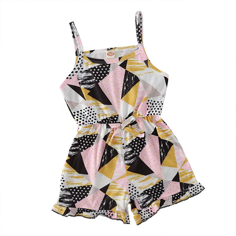 

Летние Детские комплекты одежды для маленьких девочек, платье с открытыми плечами с художественным принтом для малышей Детская одежда, для ...