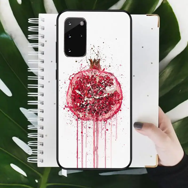 

Watercolor fruit Painted Phone Case For Samsung Galaxy S5 S6 S7 S8 S9 S10 S10e S20 edge plus lite