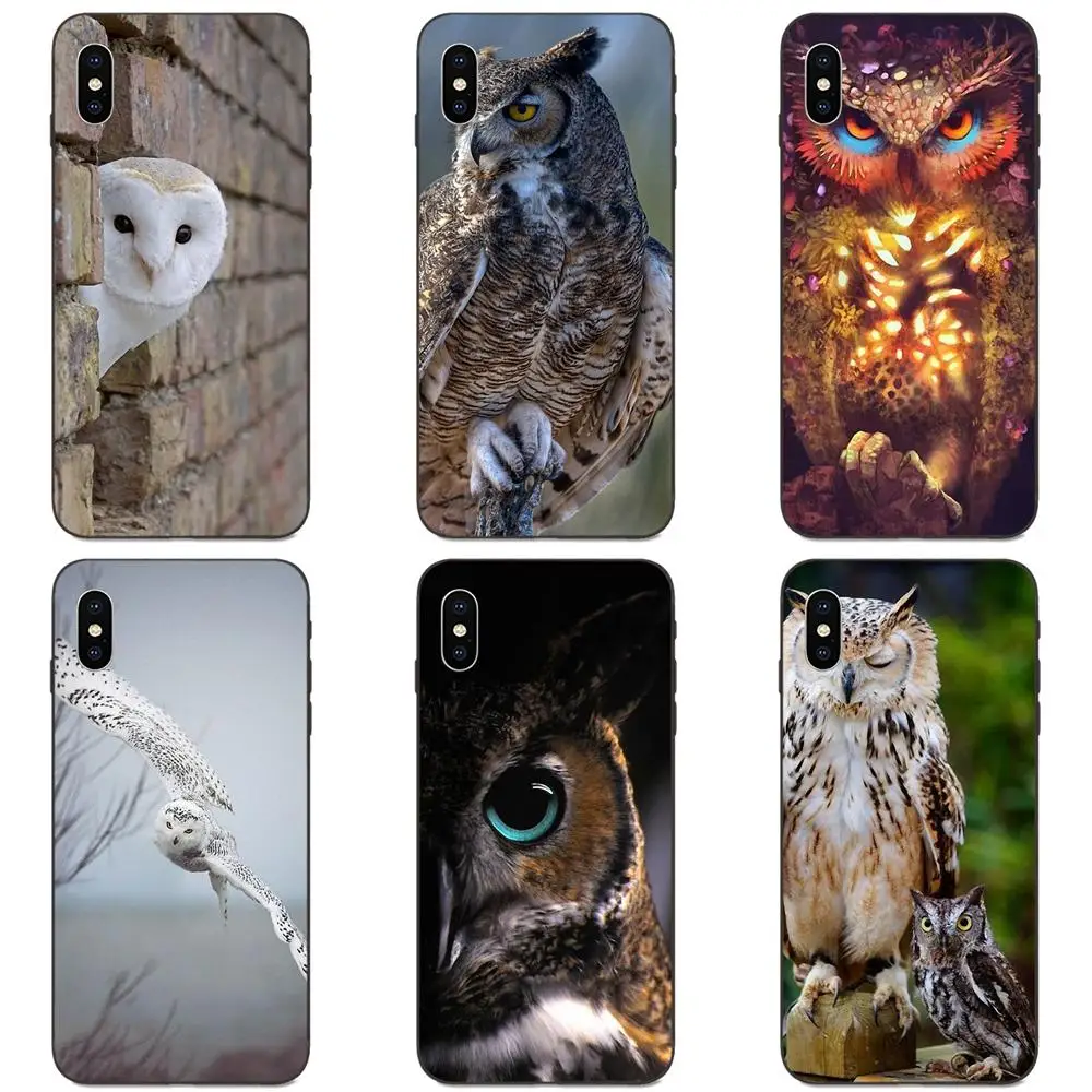 Чехол для телефона из ТПУ Apple iPhone 4 5 6 6S 7 8 11 Plus X XS Max XR Pro Сова Монро