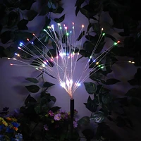 romantic optic solar night light flashing garden light for chrismas party decor luminous toys colorful led fiber nightlight lamp