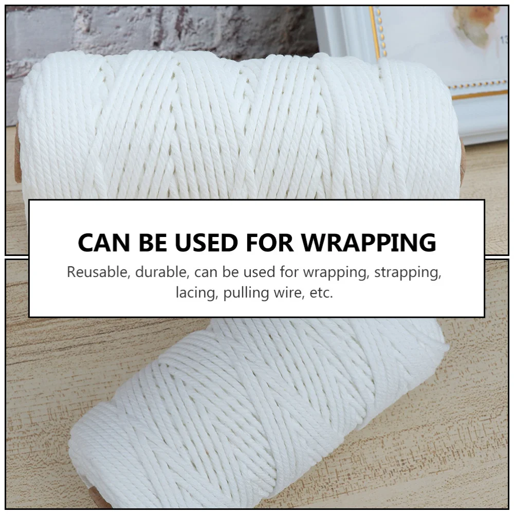 

1 Roll 2mm 200m Cotton Thread DIY Crafts Quilting Sewing Thread Jewelry Thread