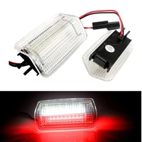2pcs car door welcome light led white red 21smd 12v for toyota camry tundra lexus gs is250 rx350