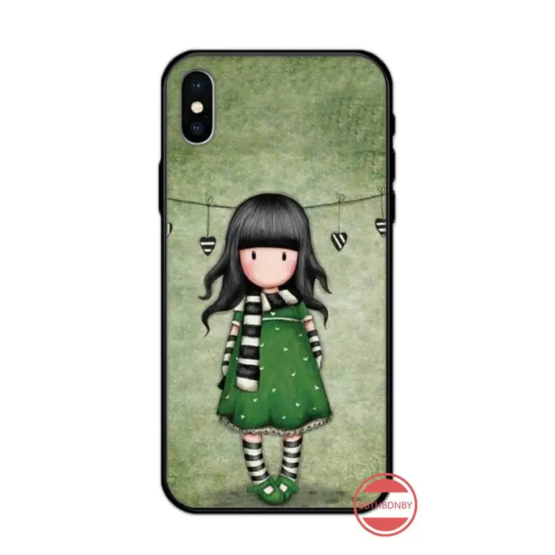 Милый чехол для телефона с рисунком девушки из мультфильма Santoro Gorjuss iphone 5 5s 5c se 6 6s 7