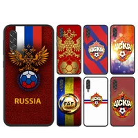 russian football logo silicone cover for samsung a90 a80 a70s a50s a40s a30s a20e a20s a10s a10e black soft tpu phone case