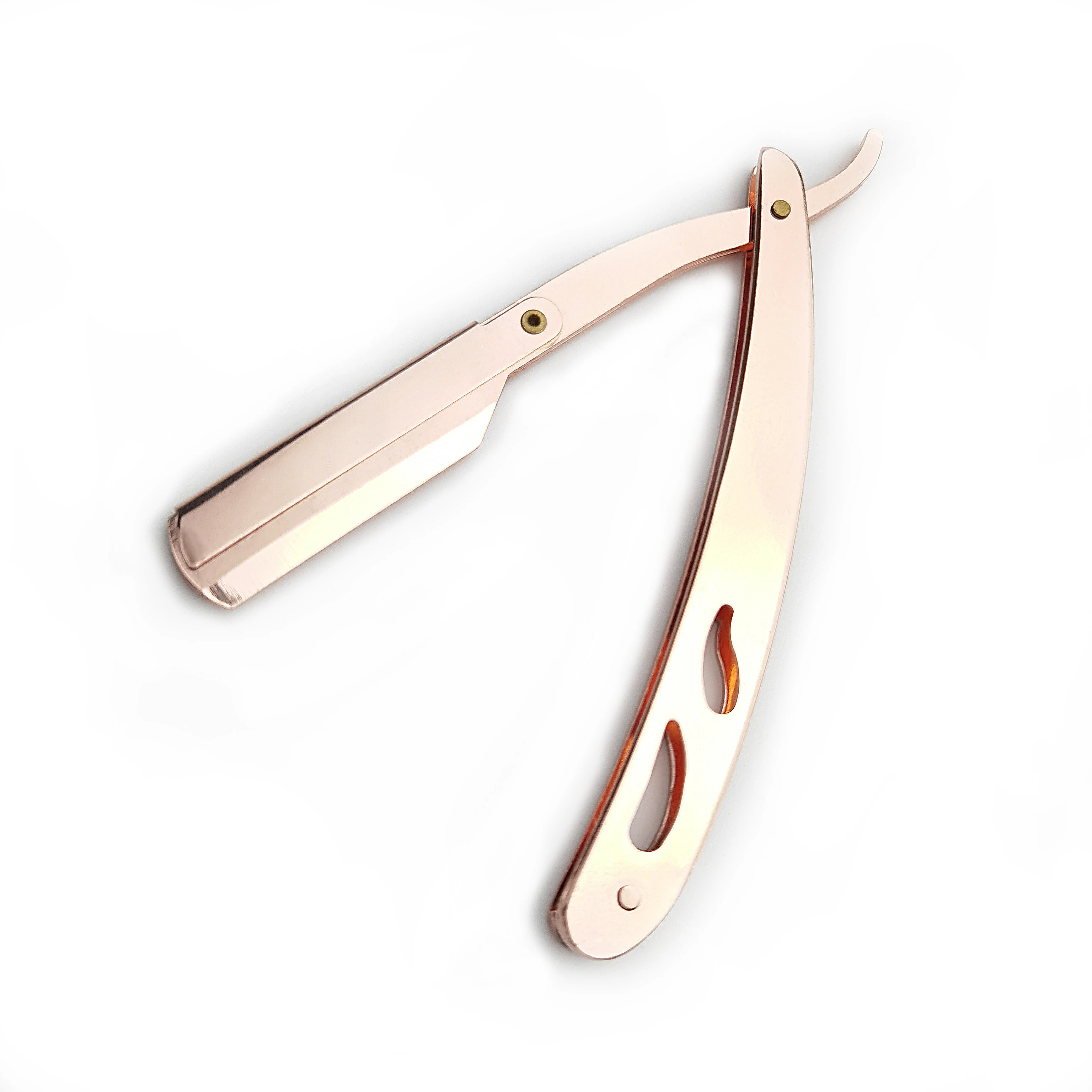 Ручной парикмахерский нож с прямым лезвием складной для удаления волос на лице