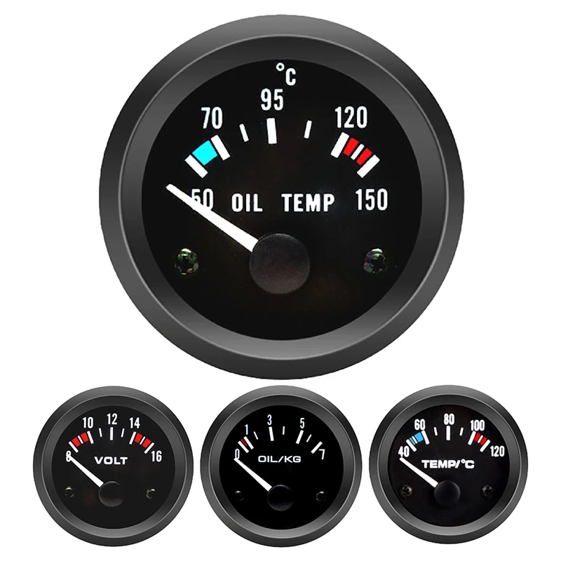 

Автомобильный Калибр 2 дюйма 52 мм Автомобильный измеритель 12 В черный корпус Универсальный Автомобильный измеритель