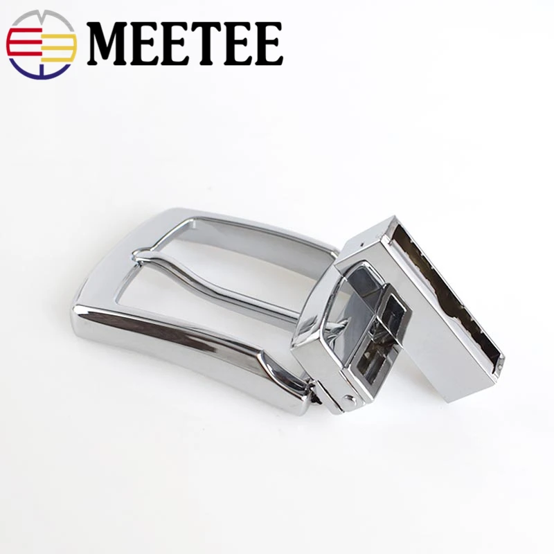 Meetee, 35 мм, ширина, мужской металлический ремень, пряжки, ремень, вращающаяся матовая пряжка для мужчин, джинсовые Аксессуары Сделай Сам кожевенное ремесло