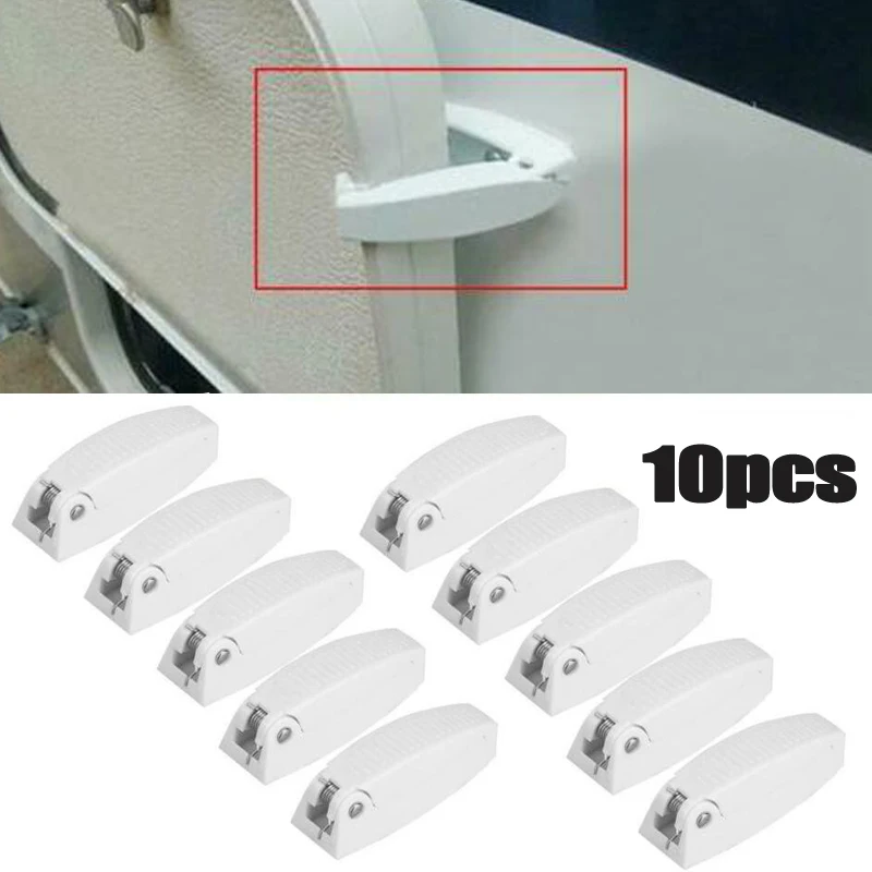 

Holders Latches Travel Trailers UV resistance White Hooks 10Pcs Baggage
