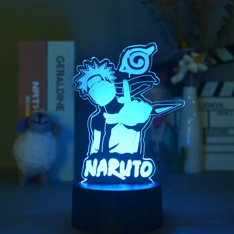 

Smart Phone Control Naruto 3D Anime Led Nightlight Boy Room Decoration Teenager Bedroom 16 Colors Table Lamp Gift For Boyfriend