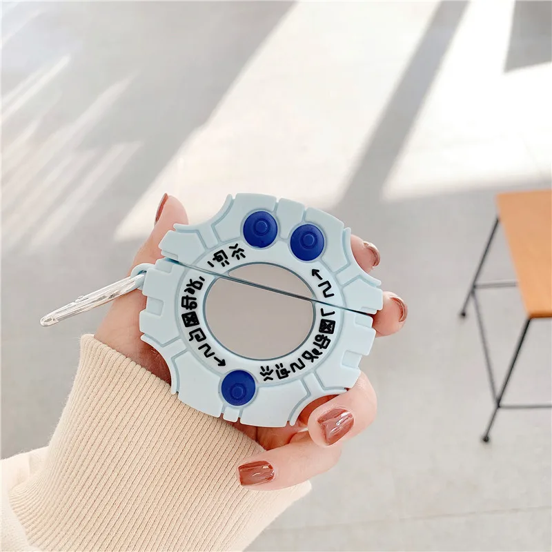 3D Милые Чехлы Digimon Monster для Apple Airpods 1 2 3, силиконовые защитные чехлы для наушников, чехлы для airpods pro