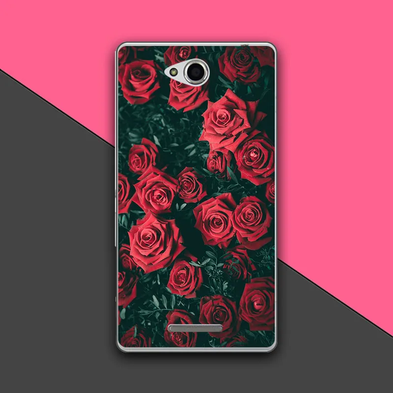 Милые Мультяшные чехлы для телефонов Sony Xperia E4G Dual E2033 E2003 чехол с рисунком