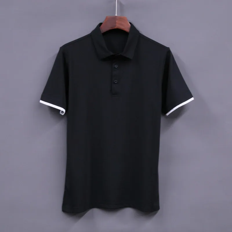 Футболка поло мужская с коротким рукавом Повседневная Эластичная для