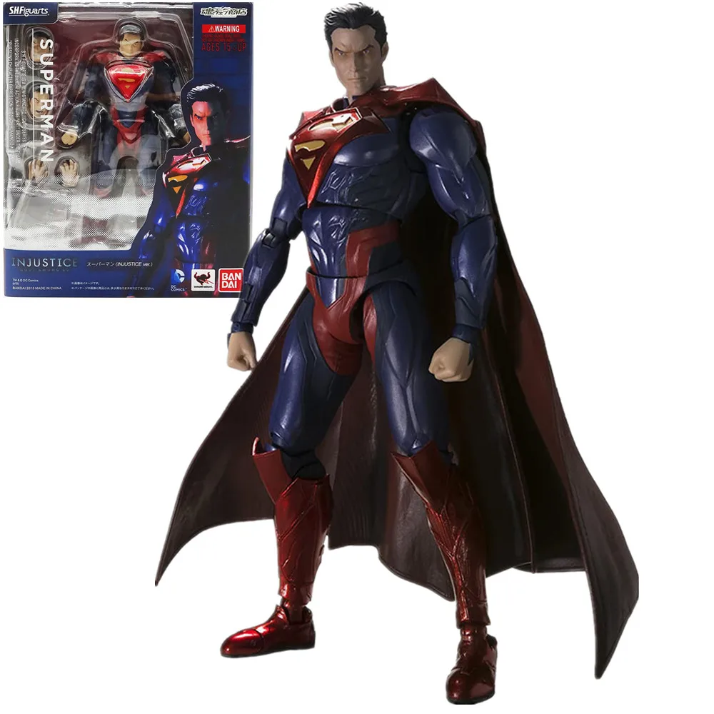 Оригинальный BANDAI Tamashii Nation S.H.F фигуртс Супермен (несправедливость Ver.) Модель