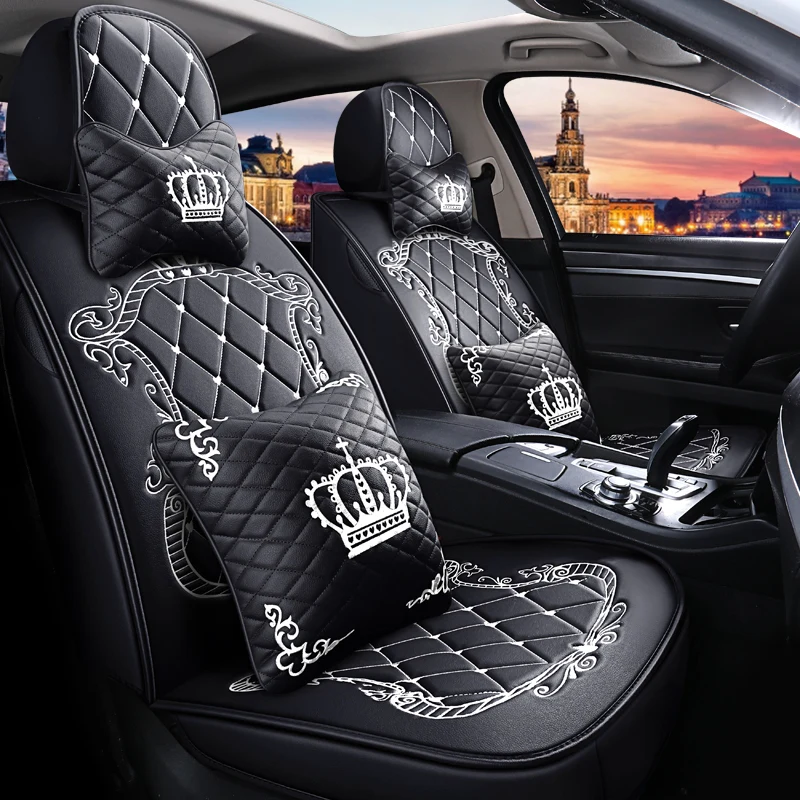Универсальные автомобильные чехлы на сиденья для Toyota Corolla Camry Rav4 Auris Prius Yalis Avensis SUV