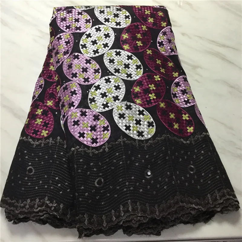 

African lace 100% Cotton Lace Fabric 2020 High Quality Lace Latest Swiss Voile Lace In Switzerland For Women Dress pl17-45