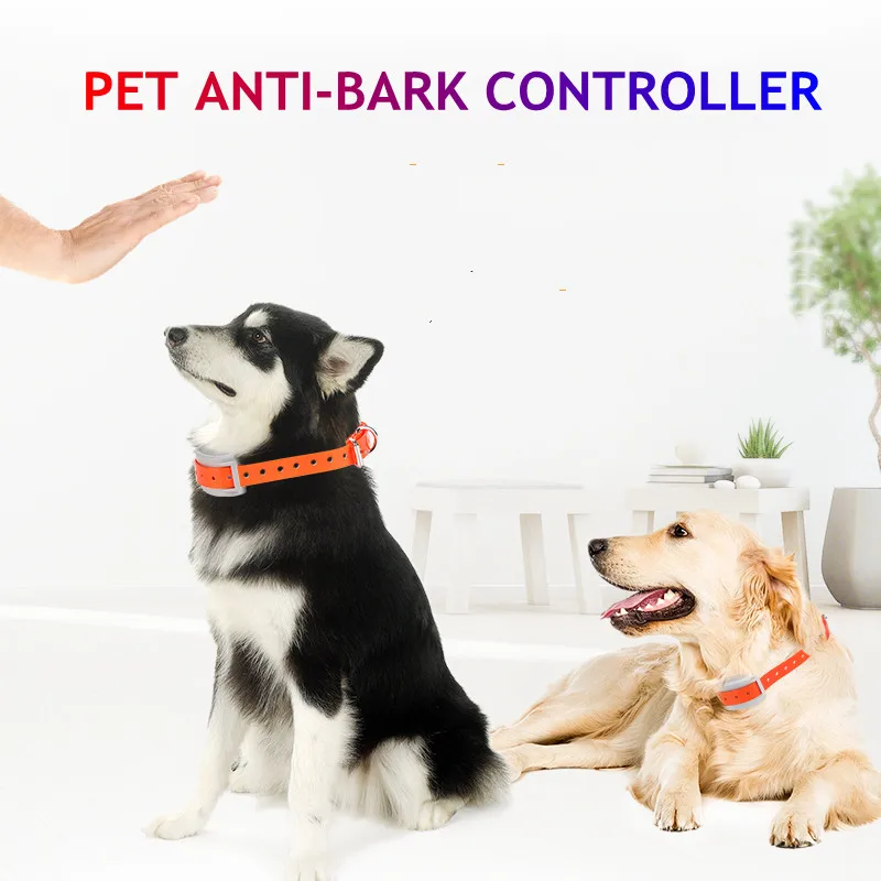 

Dog Anti Bark Controller Pet Training Collar Adjustable Reflective Pet Barking Stopper USB Rechargeable Dog bark Deterrents