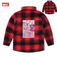 girls boys shirt clothes spring blouses clothing infant boy plaid cotton tops 5years kids long sleeves shirt party printed shirt