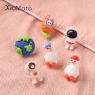 Заколки в виде астронавта, милый медведь, утка, гусь, Искусственная Девушка, студенческий рюкзак, значок на воротник, брошь, украшение для воротника