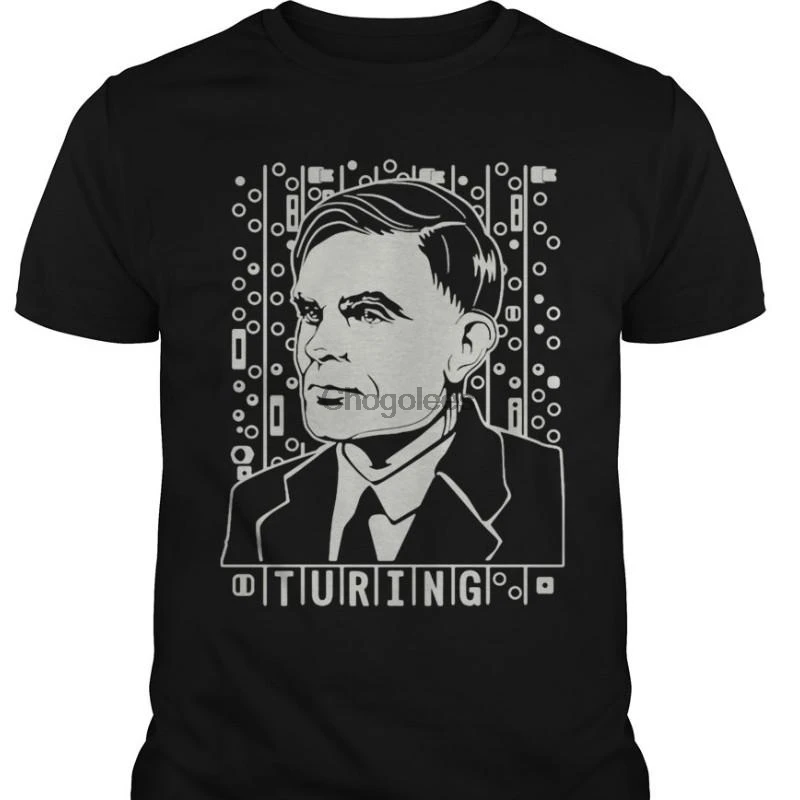 Забавная Мужская футболка с рисунком Алана Turing Tribute Graphic |